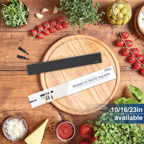 Dmore knife magnet rack with two hooks for easy utensil hanging