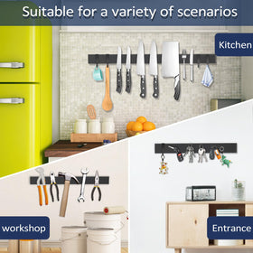 Screws provide a secure, long-lasting mount for busy spaces.