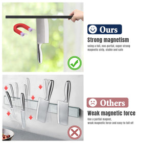 304 stainless steel Dmore knife strip resists rust in damp kitchens
