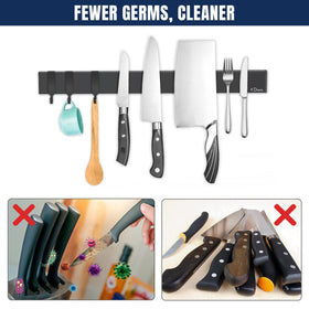 Dmore strong magnet holds heavier utensils safely in place
