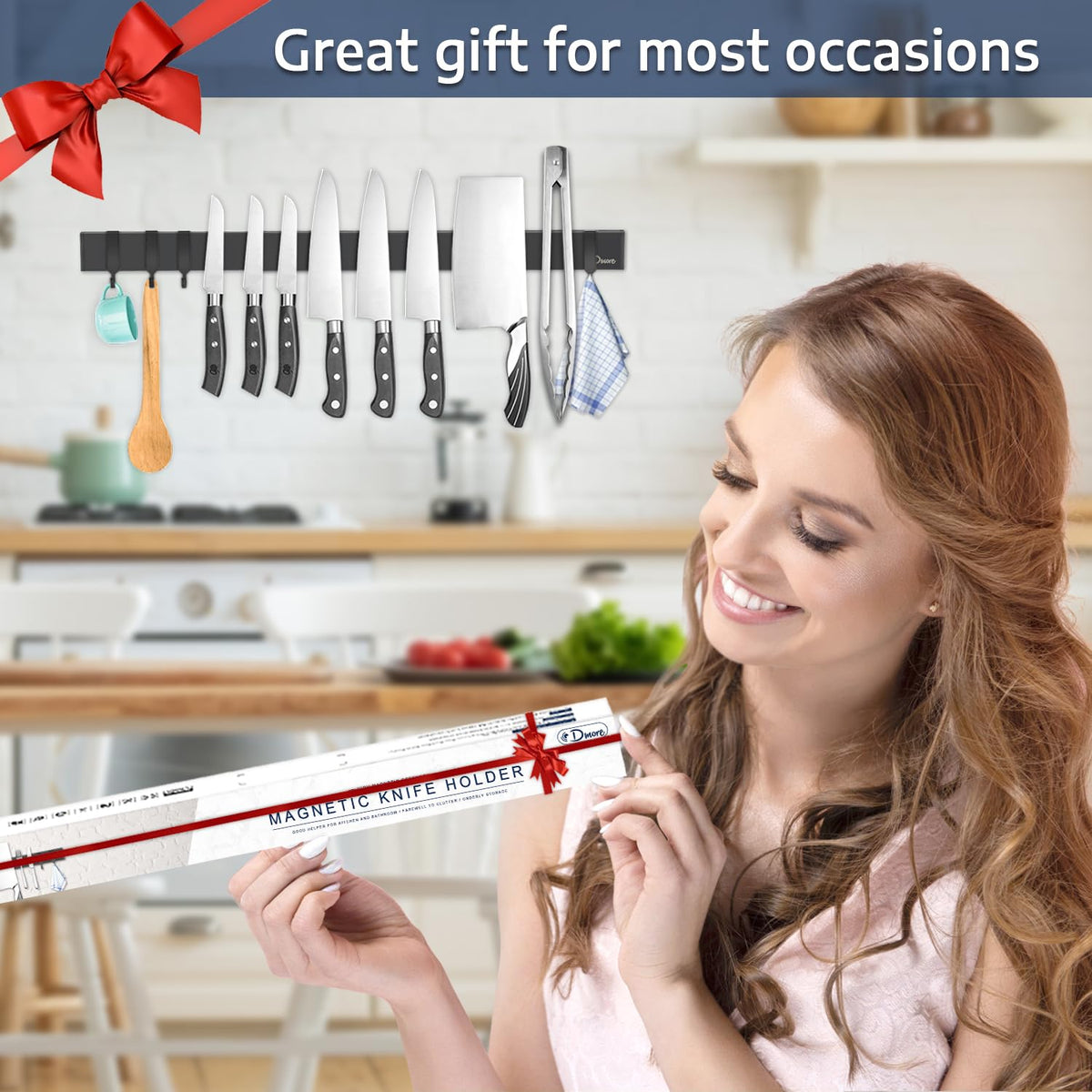 23-inch elongated design fits larger kitchens and workshops.