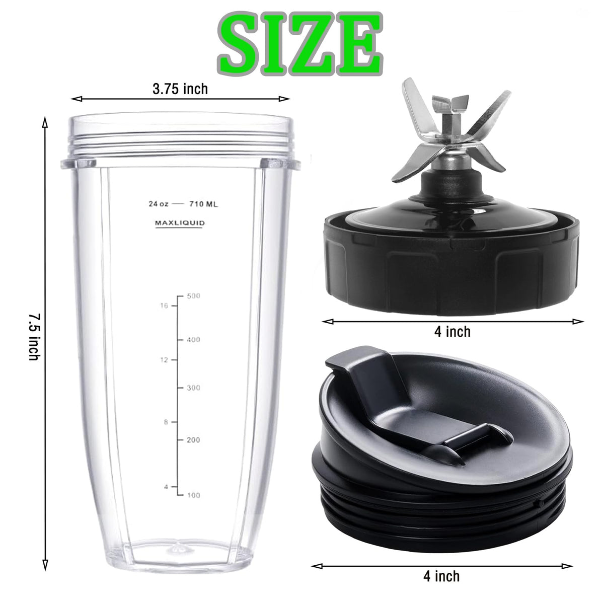 Dmsmisi durable stainless steel blade and BPA-free plastics