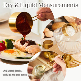 DN Deconation long-handle measuring cups designed to reach narrow jars easily.