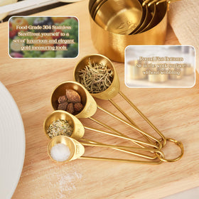 DN Deconation rust-proof gold set stays bright after many uses.