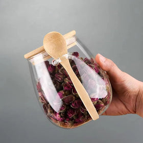 Two DNIENKGE jars shown in a modern kitchen setup