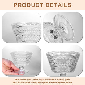 DNIENKGE versatile cups for ice cream, yogurt, fruits, or toppings.