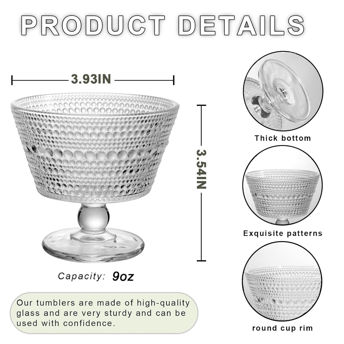DNIENKGE vintage-style bowls with dotted surface add European retro charm.