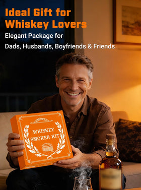 DNIWS Electric Whiskey Smoker Kit pairs with Old Fashioned and bourbon cocktails for subtle aroma.