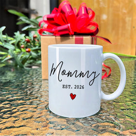 Dnuiyses first-time mommy mug ideal for baby shower memories and tea.