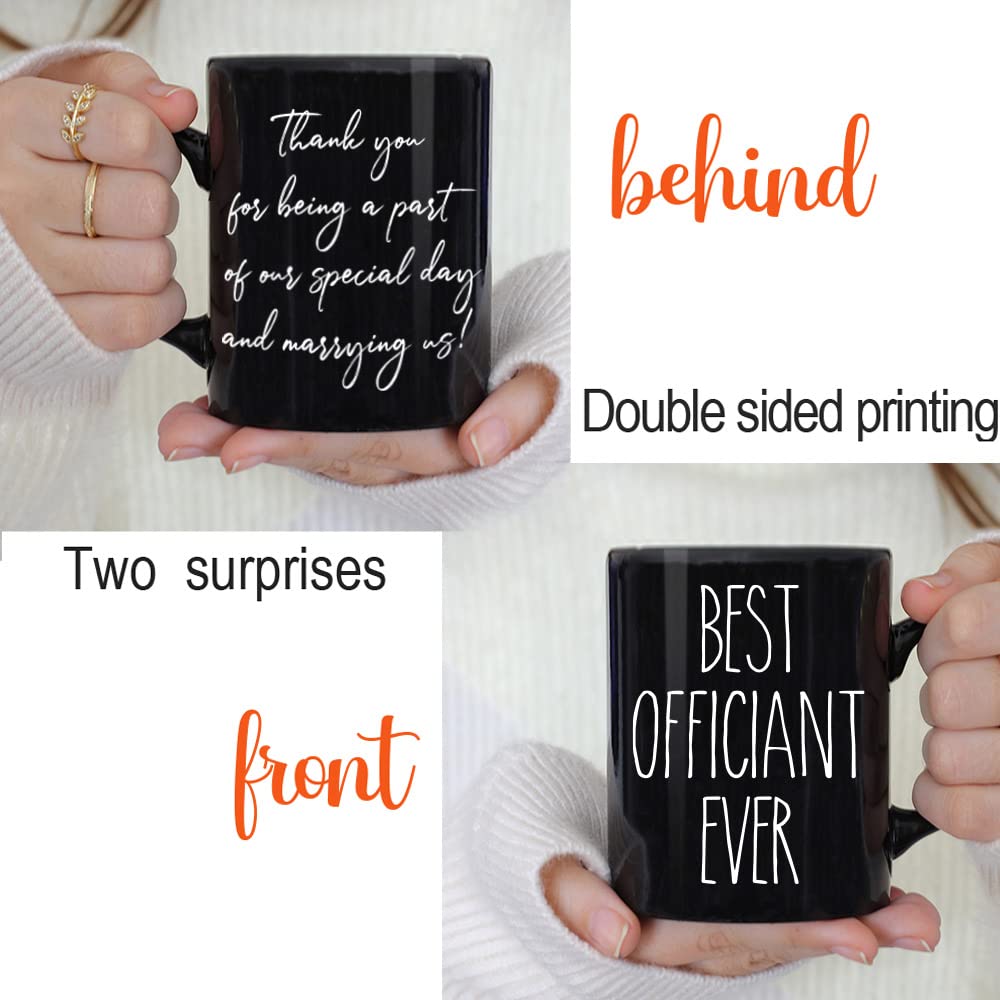 Dnuiyses gift-packaging-ready officiant mug for easy gifting.