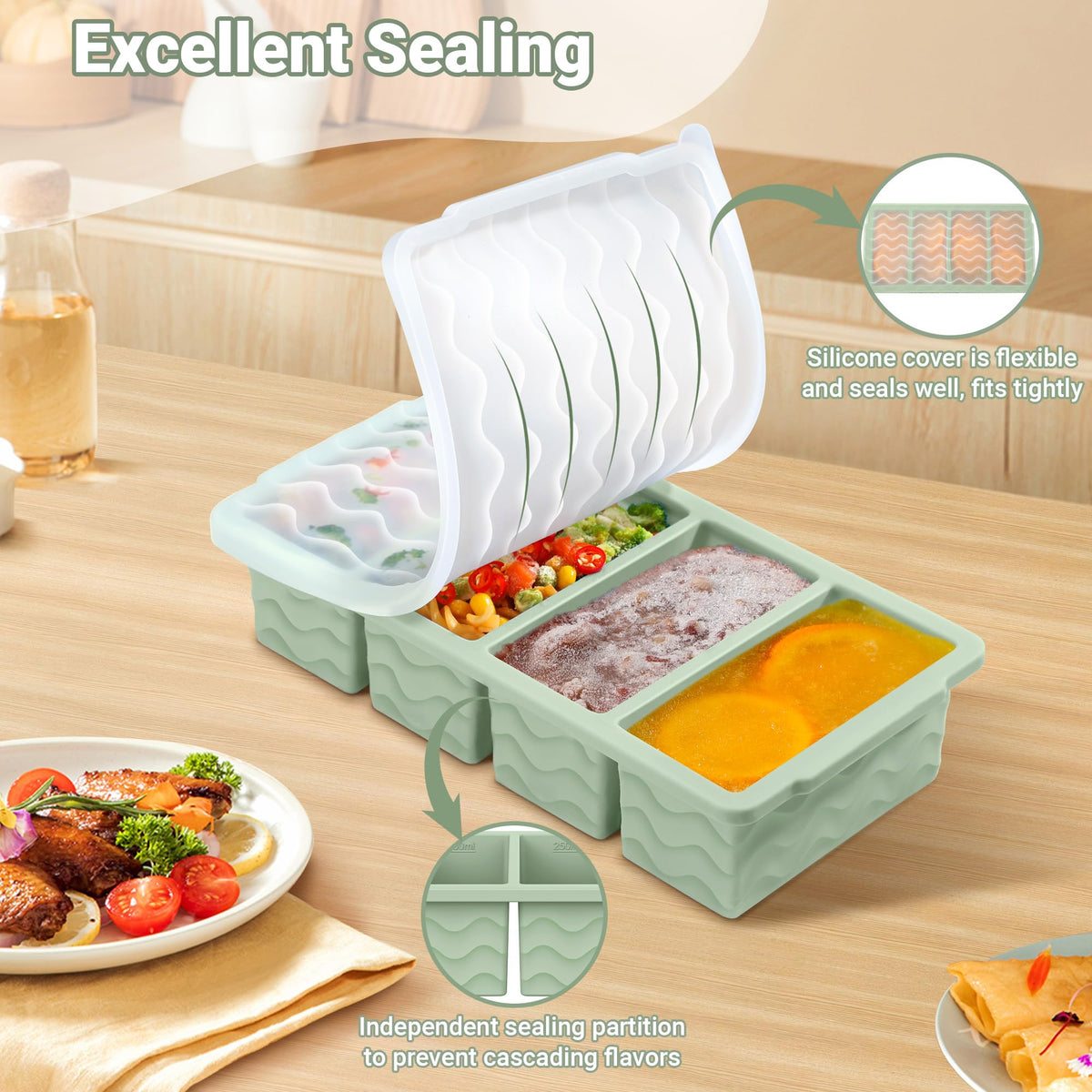Doasuwish 125 ml and 250 ml markings aid precise portion control.