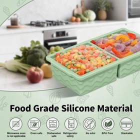 Doasuwish large 2-cup tray with 500 ml capacity for soups and stews