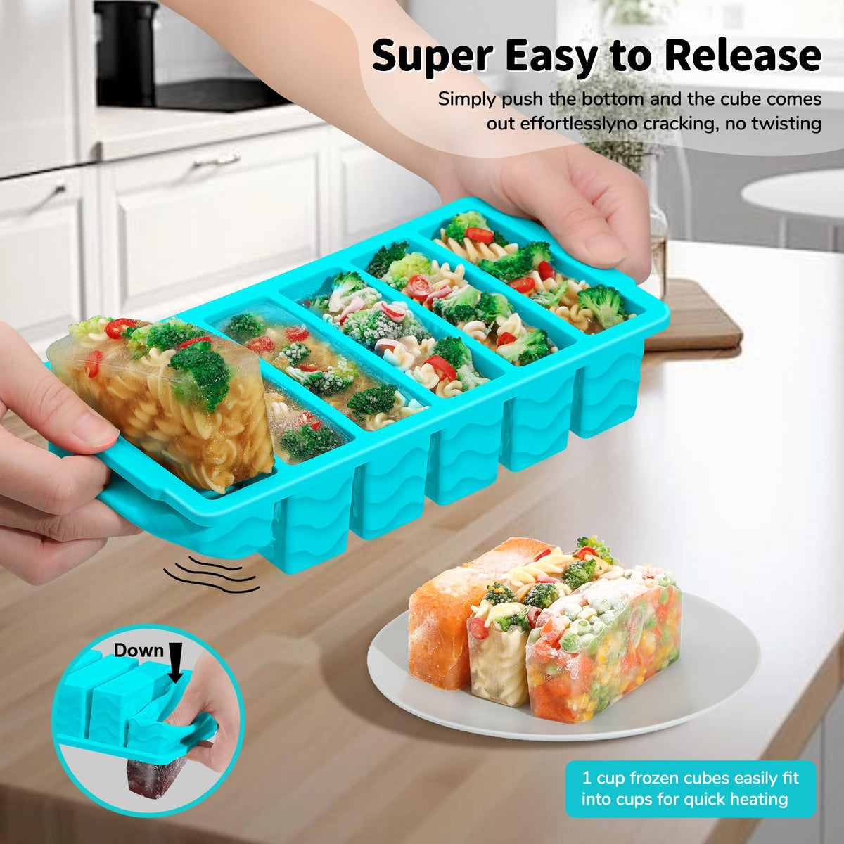 Doasuwish meal prep freezer trays for soups and sauces