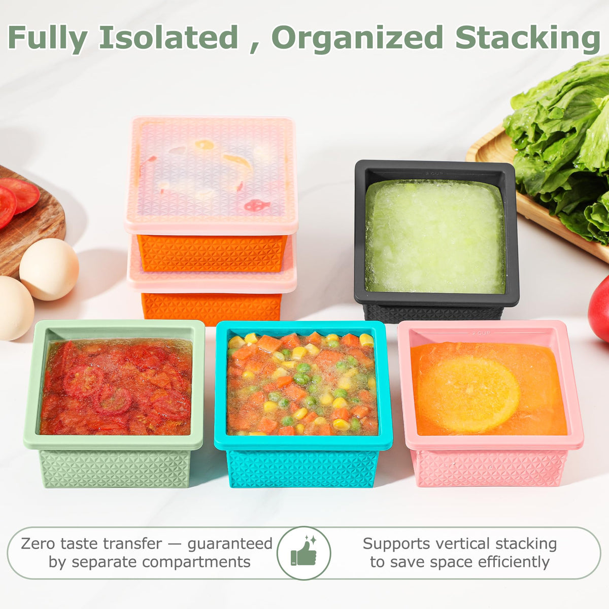Doasuwish oven-safe freezer tray suitable for batch prep