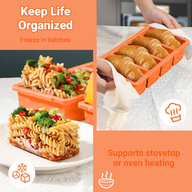 Doasuwish tray for freezing soups, sauces, and smoothies for easy prep
