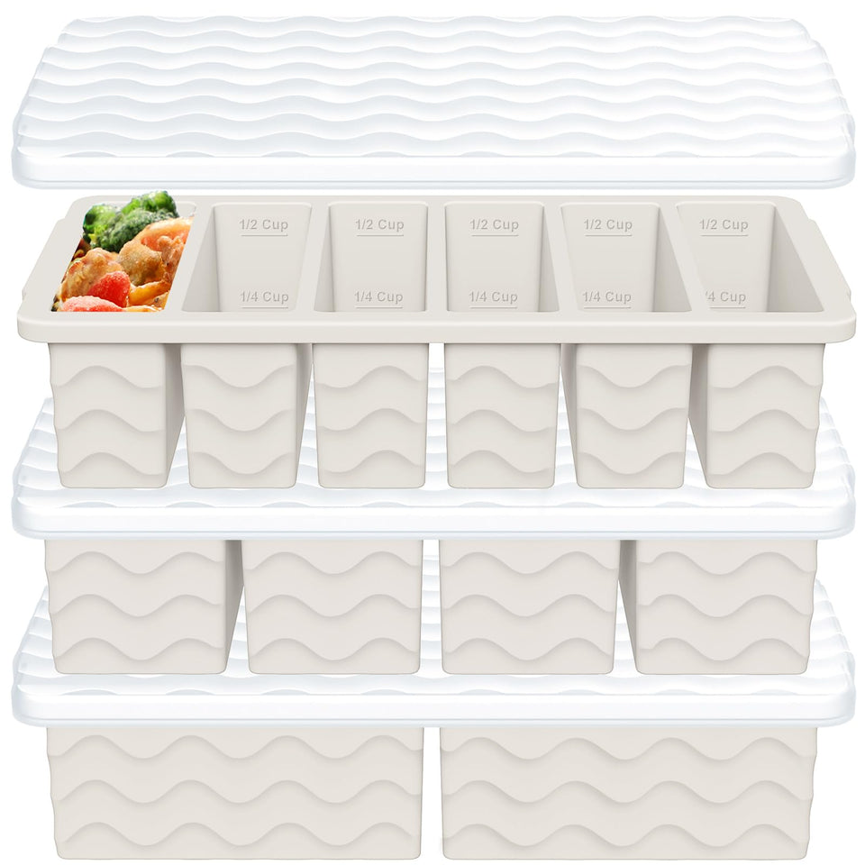 Doasuwish 2-cup large tray with lid for precise meal prep portions