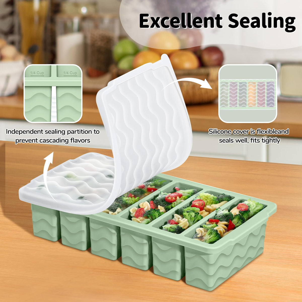 Doasuwish small-1-2-cup-tray-75ml ideal for baby portions and sauces