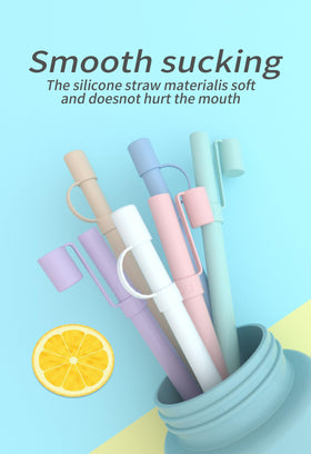 Doboli straw with integrated cap for dustproof and splashproof outdoor use.