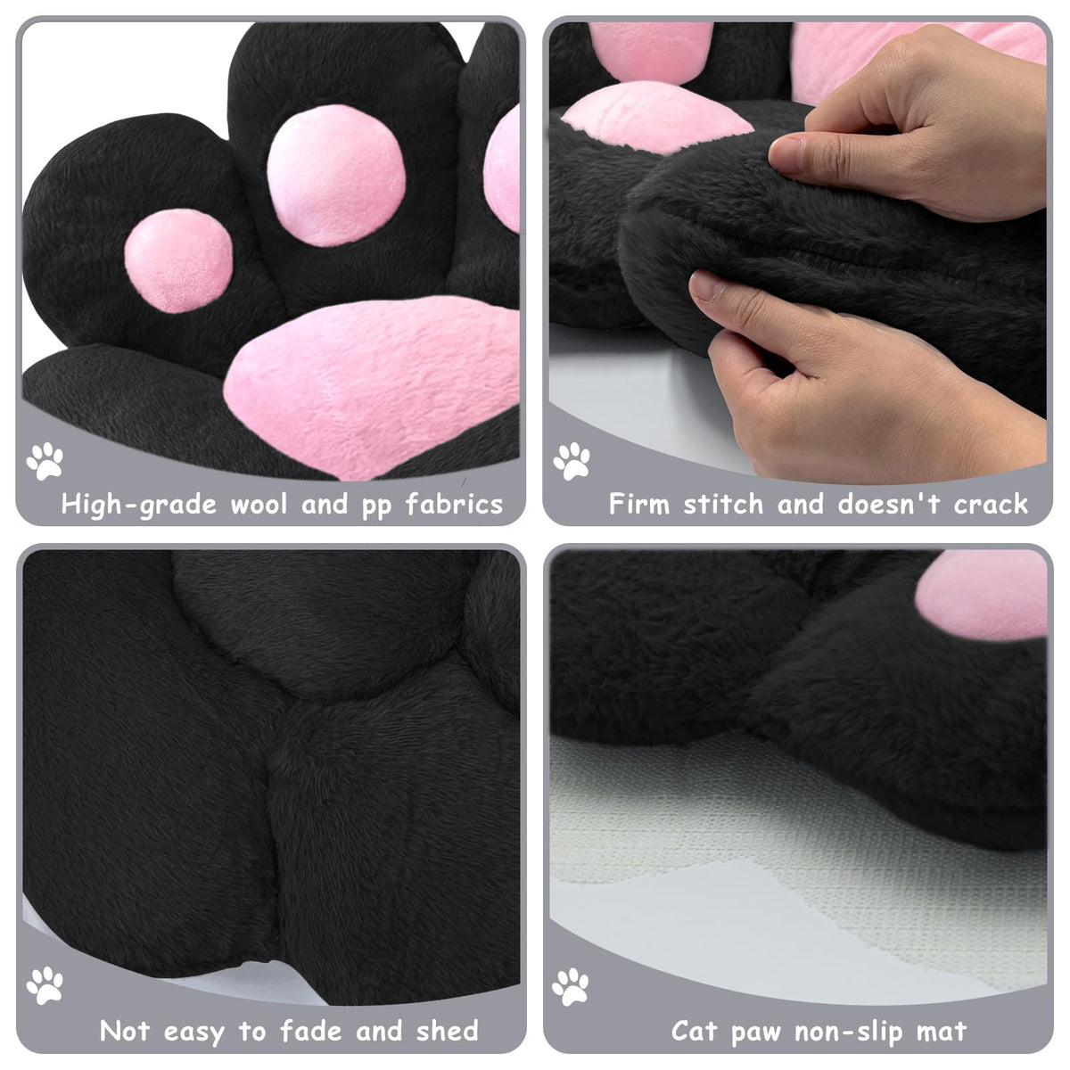 DOBUONO cat paw cushion 28x24 inch size for wide seating coverage