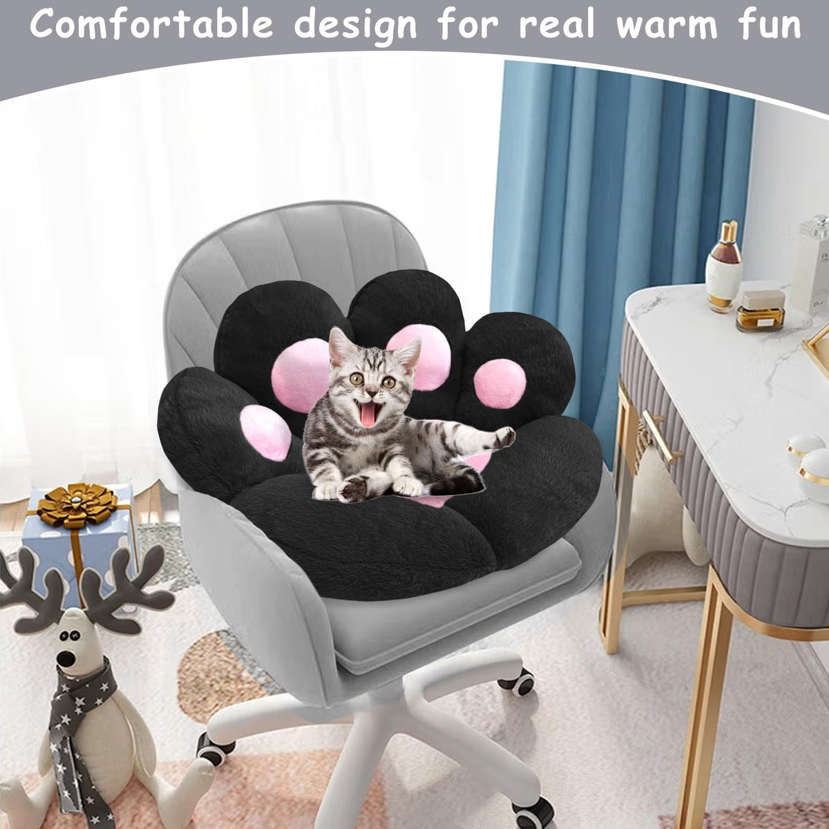 DOBUONO cat paw cushion close-up of toe pads for kawaii aesthetics