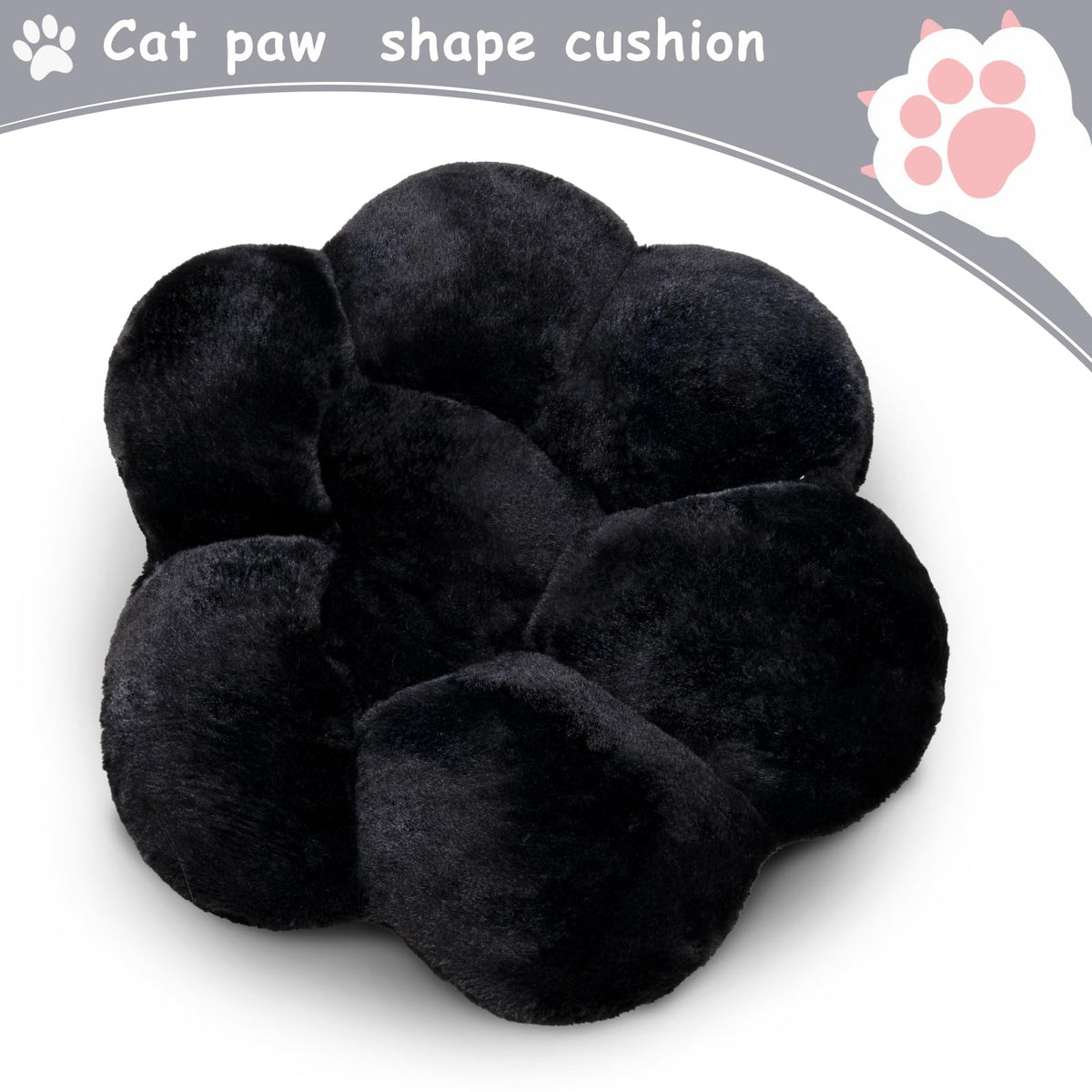DOBUONO cat paw cushion doubles as a soft floor mat
