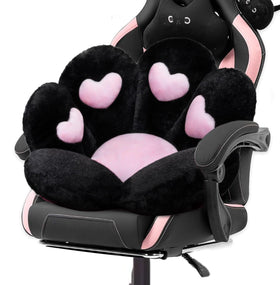 DOBUONO cat paw cushion on a gaming chair for comfortable long sessions