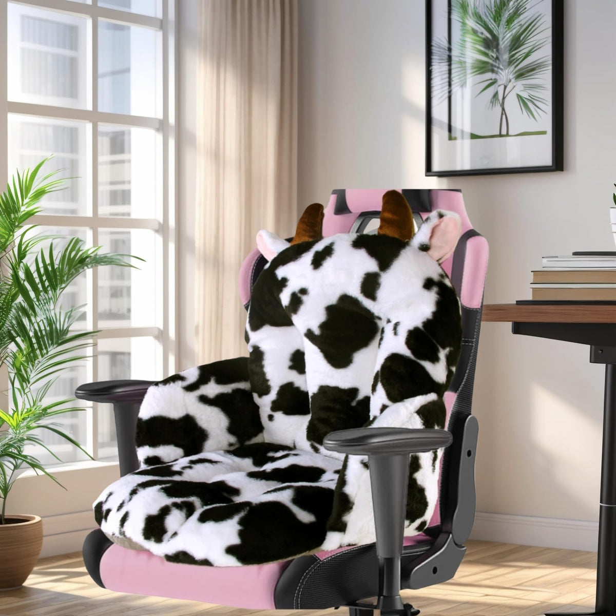 DOBUONO heightened backrest adapts to most chairs for comfortable alignment