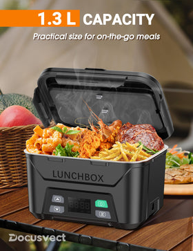 Docusvect heating plate demonstrates high-temp warming up to 220°F.