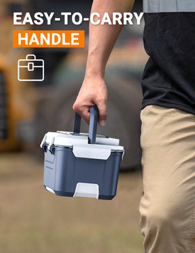 Docusvect lunch box with built-in handle for easy carrying.