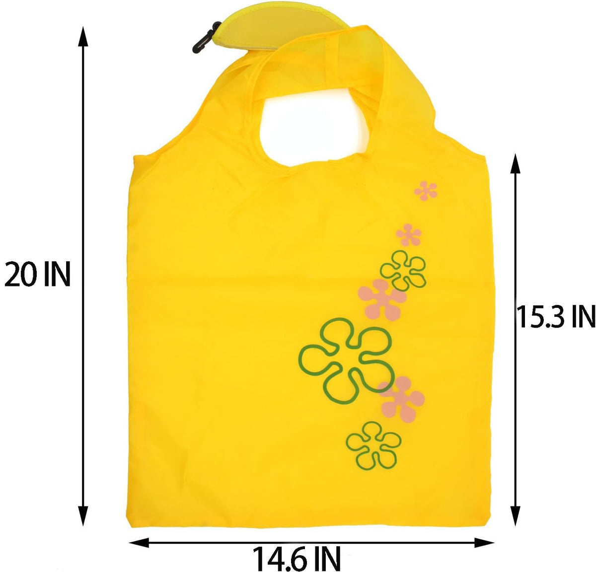 Dodkes 37x51 cm bag holds up to 20 lbs for groceries.
