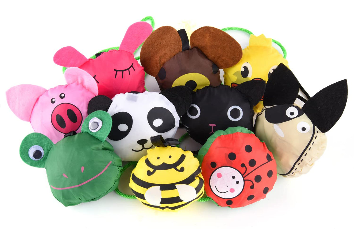Dodkes animal-shaped reusable bag folded compact for easy storage.
