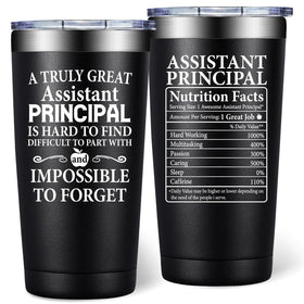 DOEARTE 20oz tumbler for assistant principal keeps drinks at temp