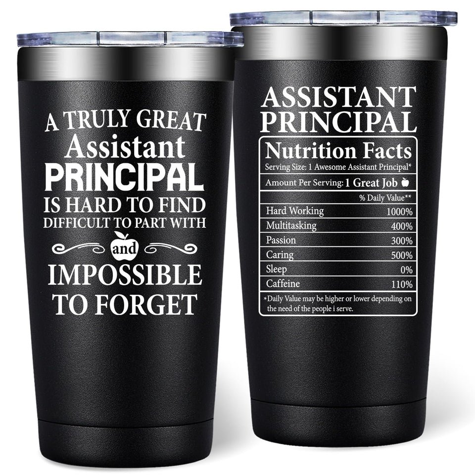 DOEARTE 20oz tumbler for assistant principal keeps drinks at temp