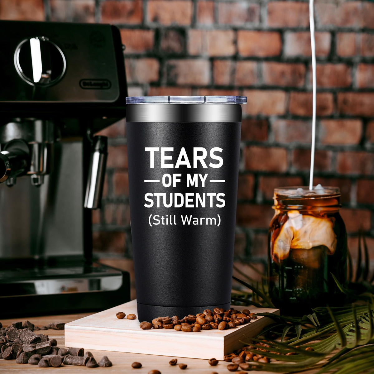 DOEARTE 20oz tumbler with-tea—ideal for tea, water, or coffee on the go.