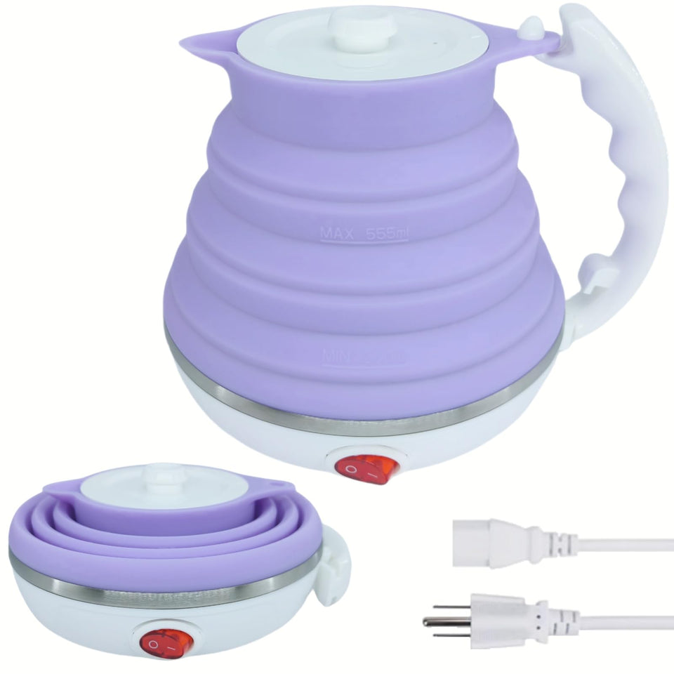 DOFQQG collapsible travel kettle folded size for easy packing