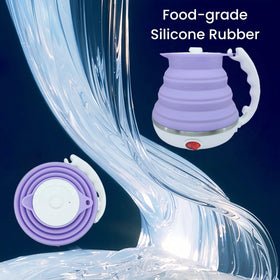 DOFQQG collapsible travel kettle auto-off and keep-warm safety feature