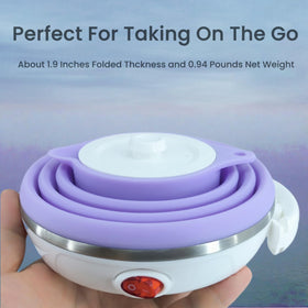 DOFQQG collapsible travel kettle food-grade silicone for safe boiling
