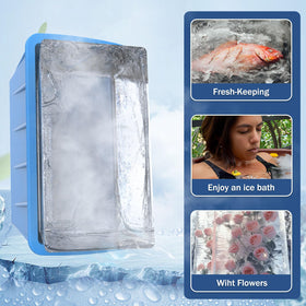 DOGITY 8 lb reusable ice cubes for bath use and efficient cooling.