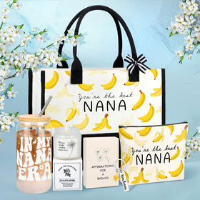 DOGMEM Nana gift basket makeup bag keeps essentials organized on the go