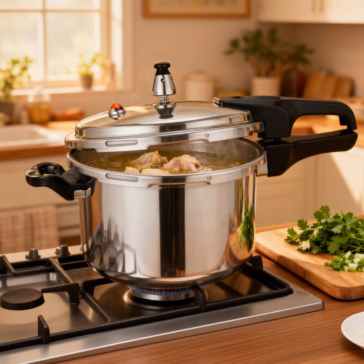 DOITOOL compact 4L size on countertop ideal for 3-5 servings.
