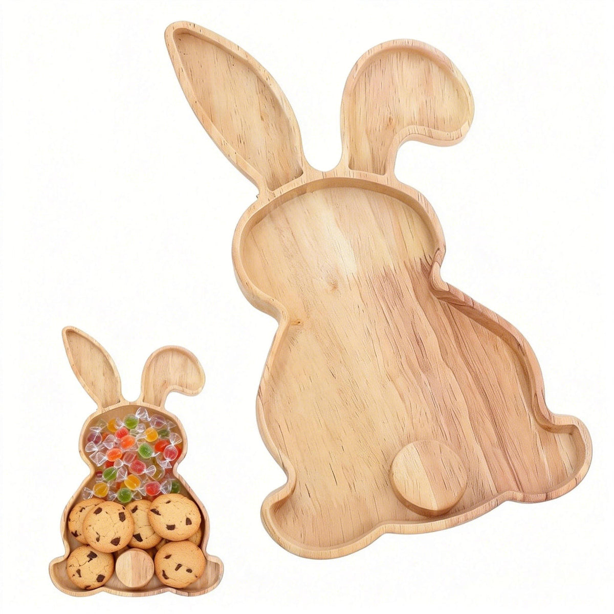 DOITOOL Easter bunny charcuterie board displays a rabbit tray for festive entertaining