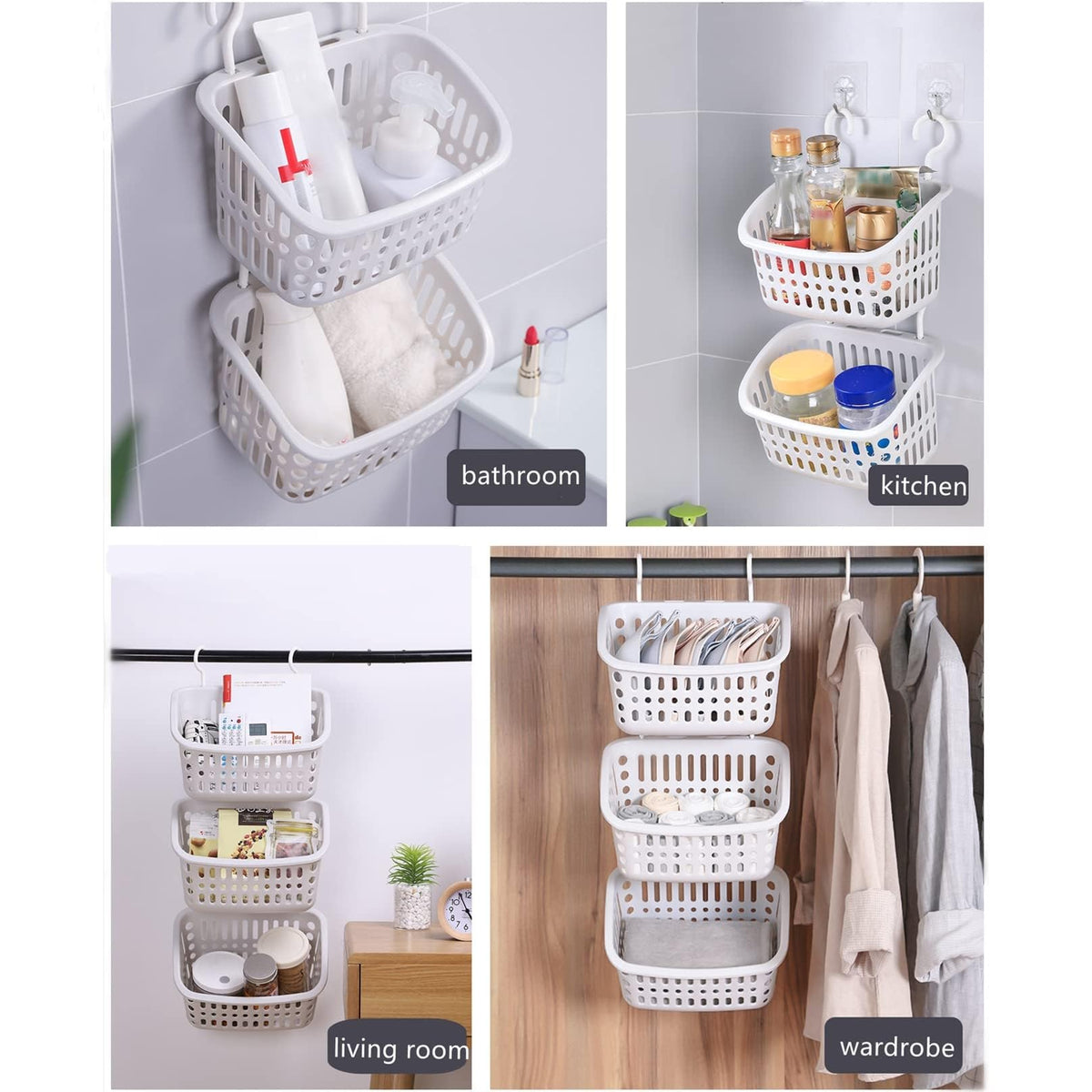 Doitxue anti-slip-base keeps baskets steady on wet surfaces.