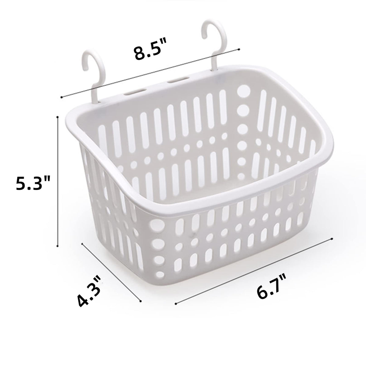 Doitxue pack-of-3 nestable baskets save shelf space.