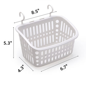 Doitxue pack-of-3 nestable baskets save shelf space.