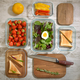 dokaworld airtight containers help keep freshness while showing contents.