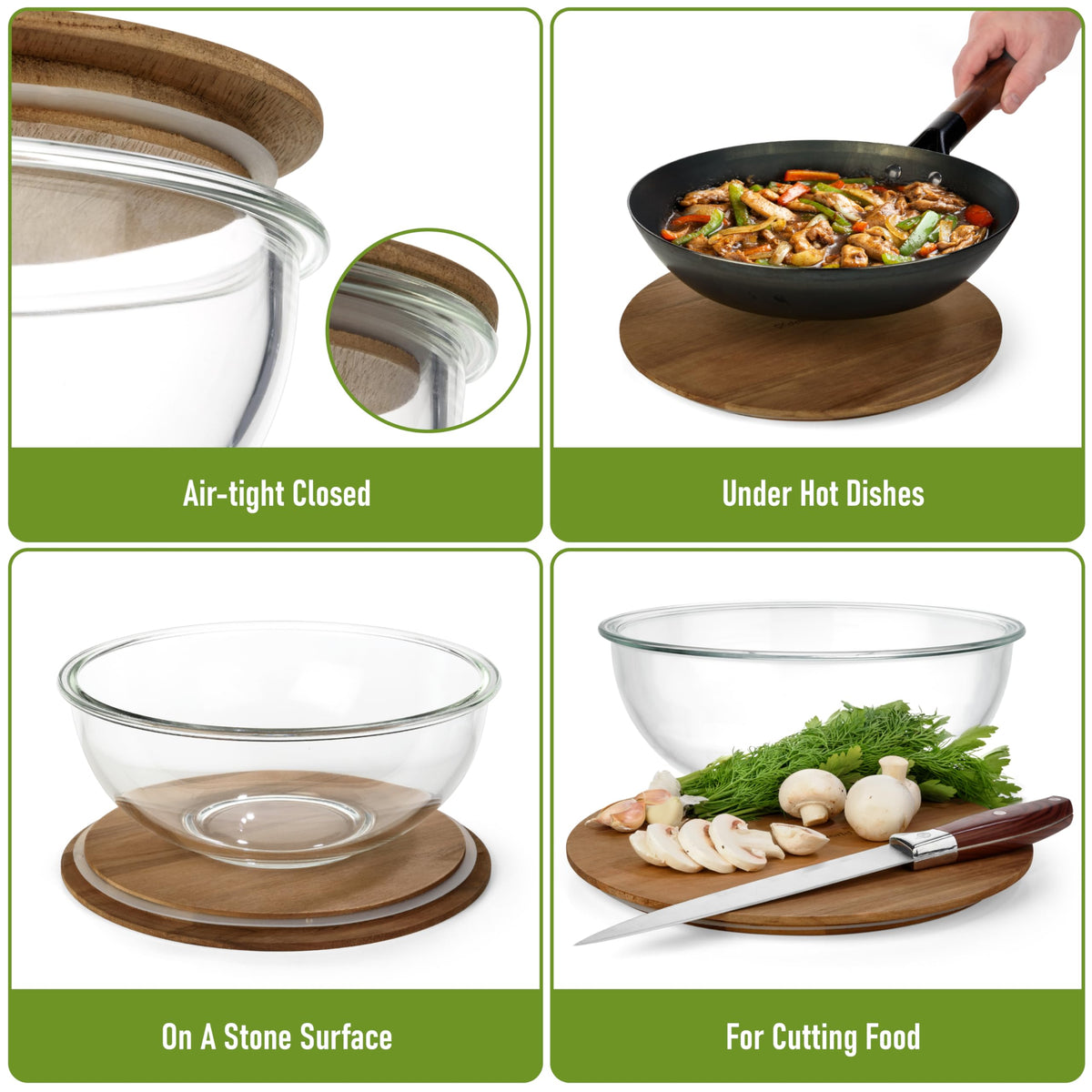 dokaworld borosilicate glass bowl 0-5qt versatile for mixing