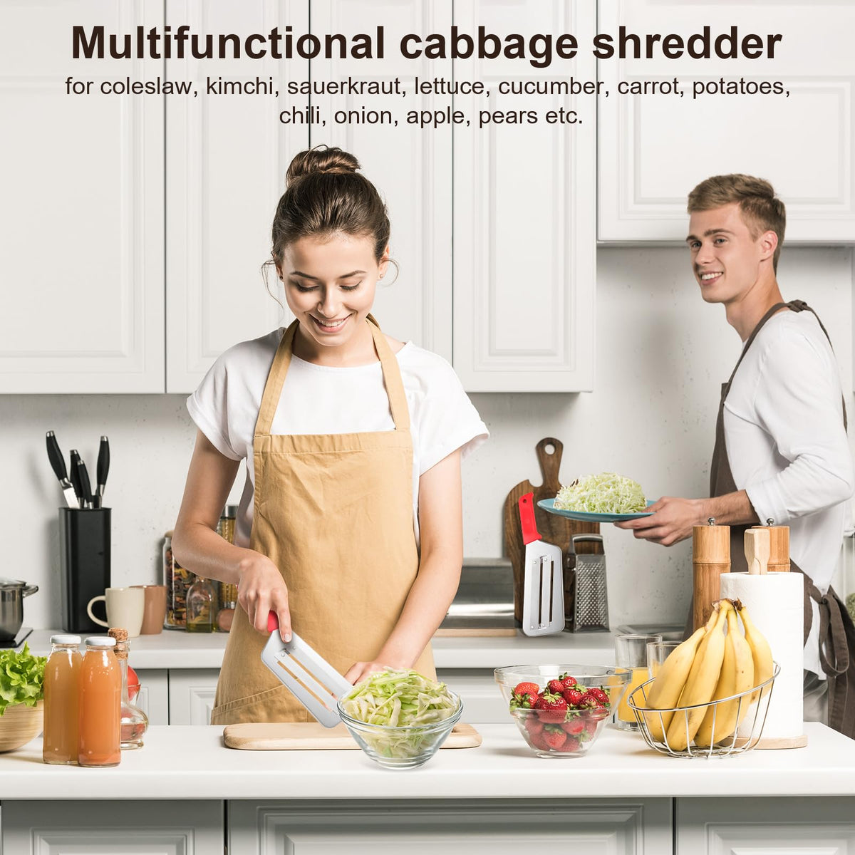 Dokpod cabbage shredder versatile use for cabbage, lettuce, and more