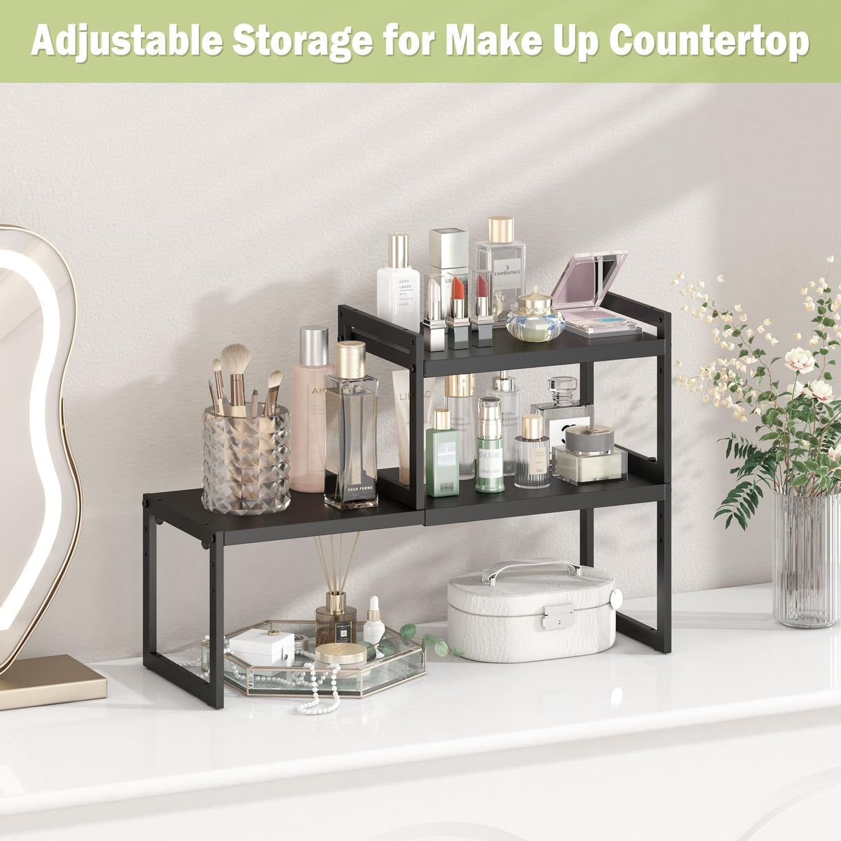 DOLALIKE bathroom countertop storage suitable for toiletries and small items