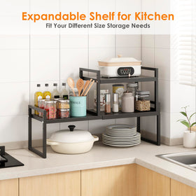 DOLALIKE daily-use organizer keeps spices bottles and dishware tidy