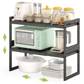 DolaliKE expandable countertop organizer offers adjustable length for compact kitchens.